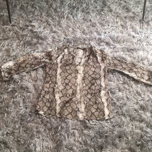 Animal print blouse